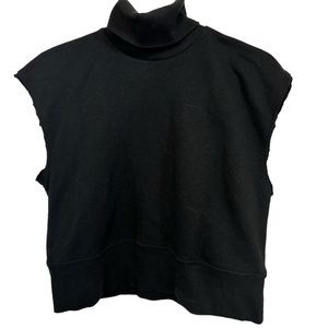 ZARA Turtle Neck Muscle Shirt Sweatshirt Style Cut Sleeves Top MINTY Women’s S